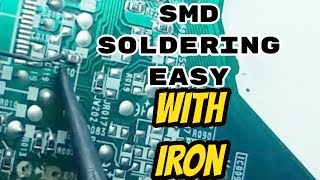 DIY SMD soldering using regular soldering iron  - SurfaceMountDevice Soldereing