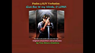 Orignal KJV Song Verbatim, Psalm 5, Pop Rock Rhythm,  by Tiny Bruno.