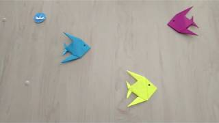 Как Сделать Рыбок Из Бумаги/How to Make Paper Fish/DIYподелки из бумаги