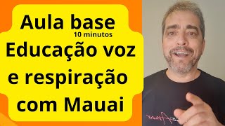 Aula de voz e respiração para oratória