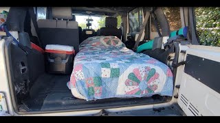 Solo Female Camper - Preparing my Jeep Wrangler for car camping.  Bluetti AC50S 500Wh Power Station.