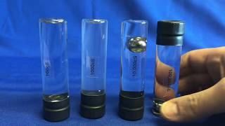 Base oil viscosity demonstration