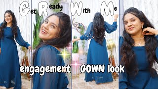 ENGAGEMENT Get Ready ✨ GOWN makeup Look ✨ / PurPle KohL Megha