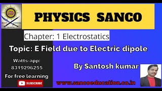 Electric field and dipole/NEET physics/JEE-IIT physics/Physics