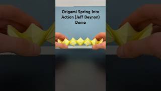 Origami Spring Into Action (Jeff Beynon) #origami #origamiart #origamicraft #origamipaper #shorts