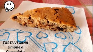 Torta Vegana Velocissima Limone e Cioccolato - no uova, no latte, no burro