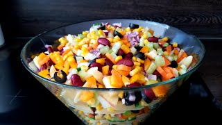 Layered Pasta Salad | Vegan Recipe