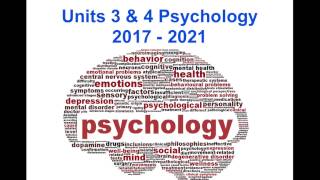 Introduction to Units 3 & 4 VCE Psychology