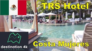 TRS hotel - Grand Palladium - Costa Mujeres - Piscina y lobby - 4K