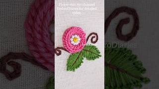 Stunning Flower Embroidery Design For Beginners #handembrodiery