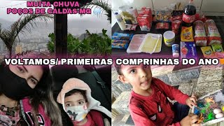 PRIMEIRAS COMPRAS DO ANO/ MUITA CHUVA EM MG/ VOLTAMOS!!