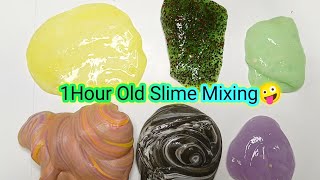 Very Stretchy 1Hour Old Slime Mixing Video#candycraftslime#oldslime#slimemixing#crafttamil