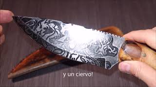 Cuchillo  "AVERNO" realizado por XAVIER MONTSERRAT