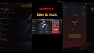 king is back   #freefire #shorts #shortsfeed #like #trending #viralshort #attitude #king #shorts