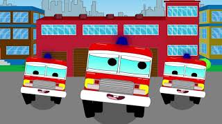 Fire Truck Song | Ambulance, Police and Garbage truck | Kids Simple Songs.