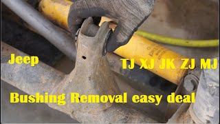 Jeep bushing removal