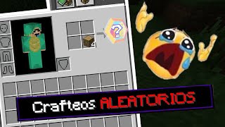 MINECRAFT PE, Pero Los Crafteos Son ALEATORIOS 😵😵