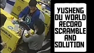 || Yusheng Du world record|| || SCRAMBLE AND SOLUTION||#Shorts #MrRubiksCube