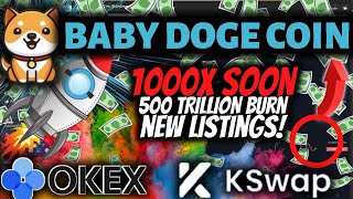 BABY DOGE COIN Update 1000X Token , August 2021, New Low Market Cap Crypto !  BABYDOGE COIN