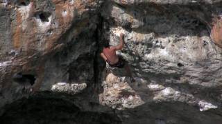 Deep Water Soloing / Psicobloc at Cala Barques, Mallorca, Spain