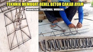 CARA MEMBUAT SLOOF/BEHEL PONDASI #cakar Ayam #Indonesiantraditionalworking #vlog #video #like