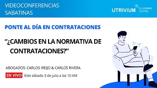 Videoconferencia: ¿Cambios en la normativa de Contrataciones?