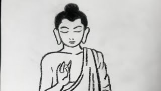 Simple Buddha drawing #arthubacademy