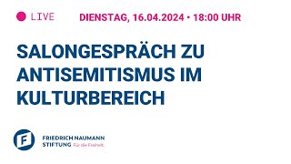 Salongespräch zu Antisemitismus im Kulturbereich