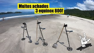 Caçada com 3 equinox e muitos achados! Detectorismo