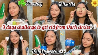 Get rid from Dark circles👀/ Guaranteed results❤️/ 3 days challenge🧿/ diy remedy for dark circles😍