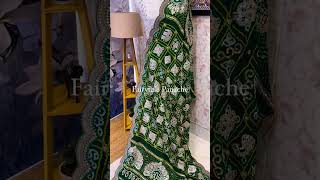 Rai Bandhej Dupatta enhanced with Marori, gota & Zardozi work