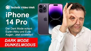 iPhone 14 Pro - Dark Mode / Dunkelmodus / Nachtmodus • Tutorial