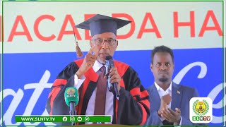 Madaxweynaha Somaliland Muuse Biixi oo Ka Hadlay Qalinjebinta Dufcaddii 21aad ee Jaamacadda Hargeysa