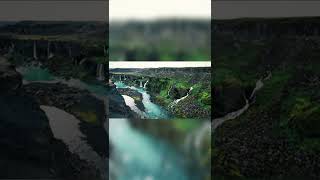 The Canyon of Thousand of Waterfalls  in the Iceland