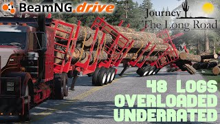 BeamNG.drive - Delivering An Impossible Cargo Through Mountainous Roads - Journey: The Long Road