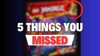 5 Easter Eggs You MISSED IN THE NINJAGO DRAGONS RISING 2024 SETS