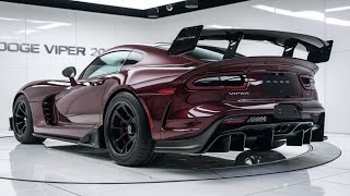 "Dodge Viper 2025: A New Chapter in American Muscle"#2025DodgeViper#DodgeViper