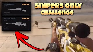 Can we WIN Using SNIPERS ONLY CHALLENGE in Warzone!? (Modern Warfare Season 5)