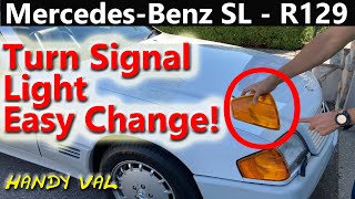 Mercedes R129 - How to Install, Change or Replace Turn Signal Light Lens Covers