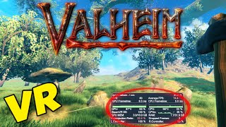 VALHEIM in VR with MOTION CONTROLLERS! // RTX 3080 Performance Test and Impressions