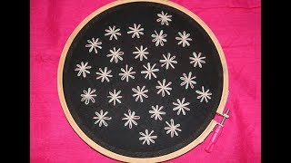 Hand Embroidery | All Over Design | Lazy Daisy Stitch