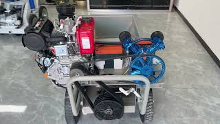 diesel support cement sand mortar spraying machine