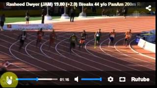 Rasheed Dwyer 19.80 men 200m semi Pan Am Games