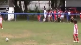 Kauan Basile 2 golaços de falta e dois de pênalti  -  Futebol de campo sub 8.