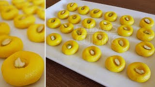 Peda Recipe Homemade | Milk Fudge Recipe | Sweets Recipes Easy | Kesar Malai Peda Recipe