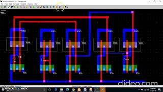 Lecture7_Part 2_CMOS Half Adder using NAND gate  in Microwind