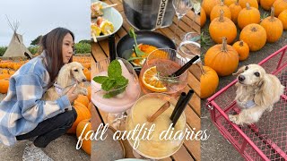 FALL VLOG • OUTFIT DIARIES - Pumpkin Patch, NET-A-PORTER Advent Calendar, Hermes Unboxing