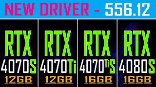 RTX 4070 SUPER vs RTX 4070Ti vs RTX 4070Ti SUPER vs RTXX 4080 SUPER || NEW DRIVER ||