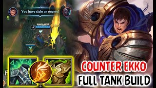 GAREN FULL TANK BUILD | GAREN COUNTER EKKO | GAREN BARON LANE BEST BUILD | GAREN LEAGUE OF LEGENDS