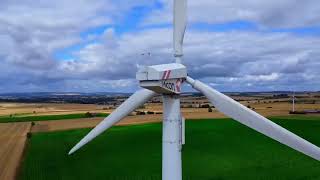 Windkraftanlagen Borgentreich (Bühne) Micon M700, M1500 | Dji mini 2